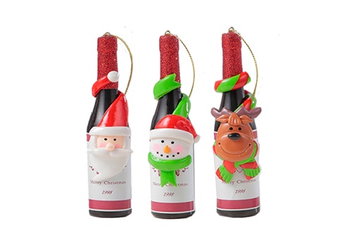 Wine bottle Christmas ornaments