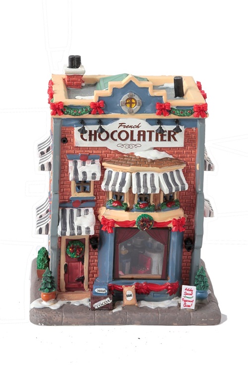 Add this The French Chocolatier to your Christmas Village.