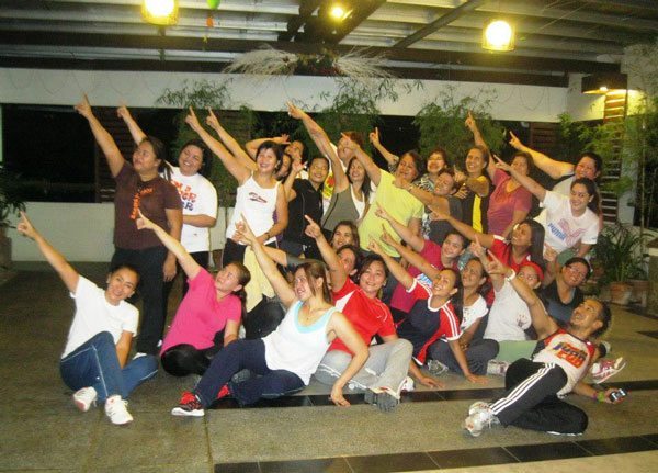 with my Zumba Classmates and trainer