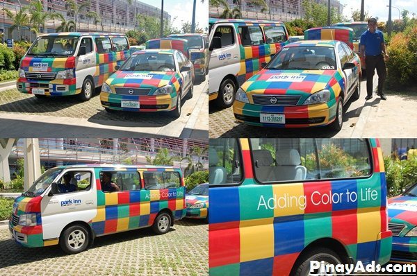 Park Inn By Raddison Davao's shuttles are very colorful and all brand new, plus the drivers are very friendly. 