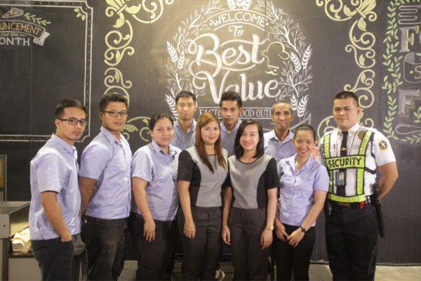 3rd from right Princess Guia Sales and Operations Supervisor and Best Value Team