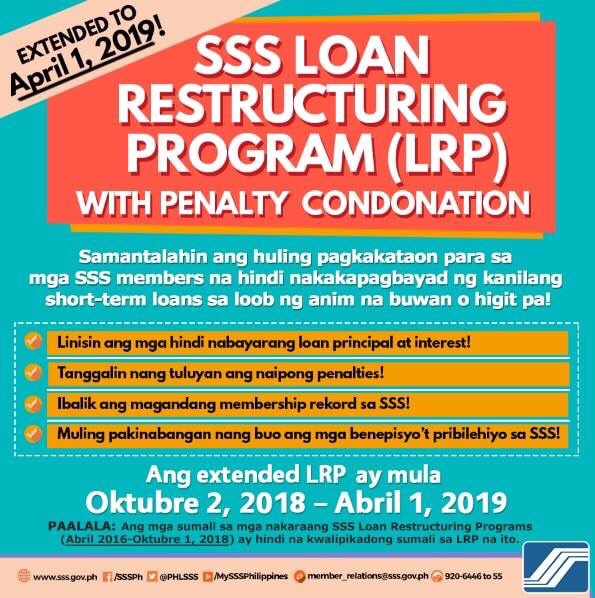 sss loan condonation form