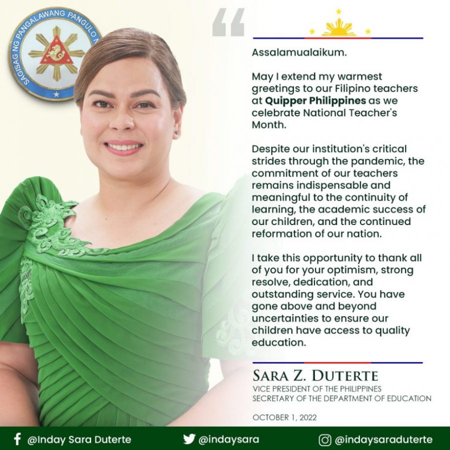 VP Sara Duterte - Mommy Iris | Top Lifestyle Blogger Philippines ...