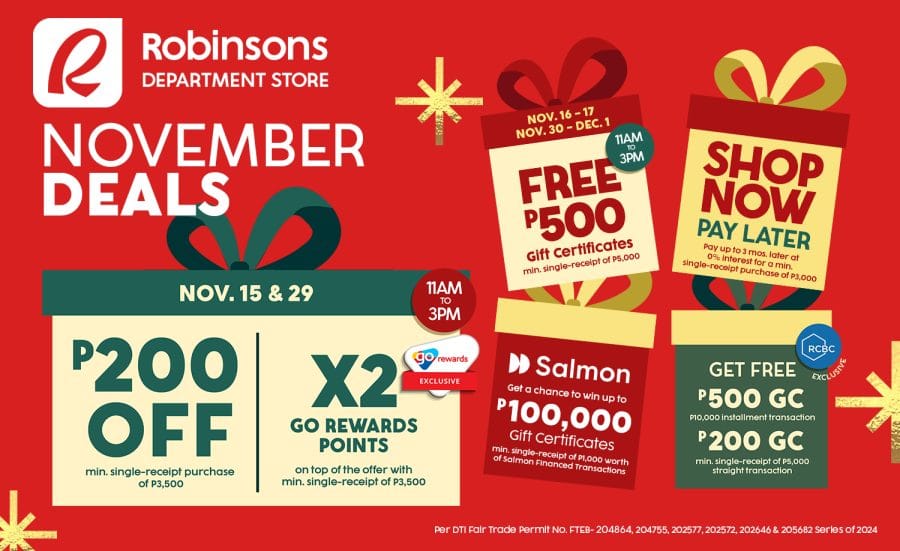 Your guide to gift shopping like a pro at Robinsons Department Store
